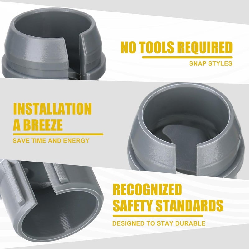 Copkim 100 Pcs Non Metallic Cable Connectors Nm Wire Fixing Buckle Bulk, Labor Saving Snap Style Installation for Wiring, Single 14/2-10/3 Awg, Two 14/2-12/2-14/3 Awg, Etl Certified (1/2 Inch) - Image 4